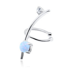 White Opal Ear Cuffs EC-1115